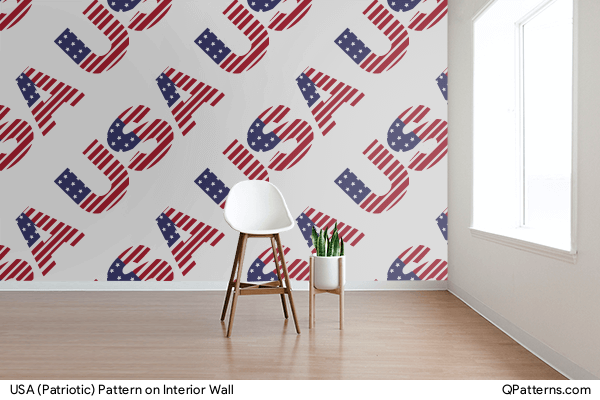 USA (Patriotic) Pattern on interior-wall