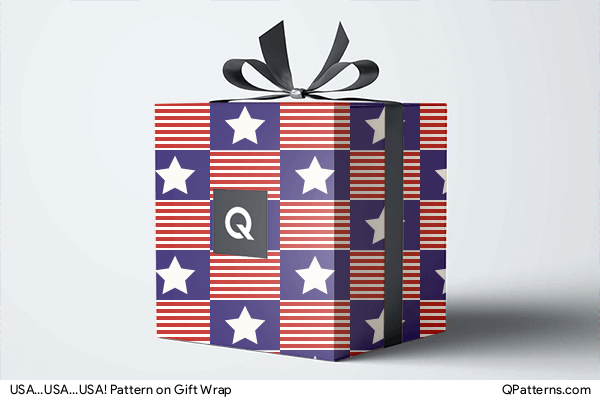 USA…USA…USA! Pattern on gift-wrap