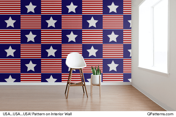 USA…USA…USA! Pattern on interior-wall