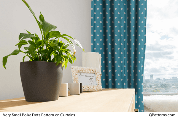 Very Small Polka Dots Pattern on curtains