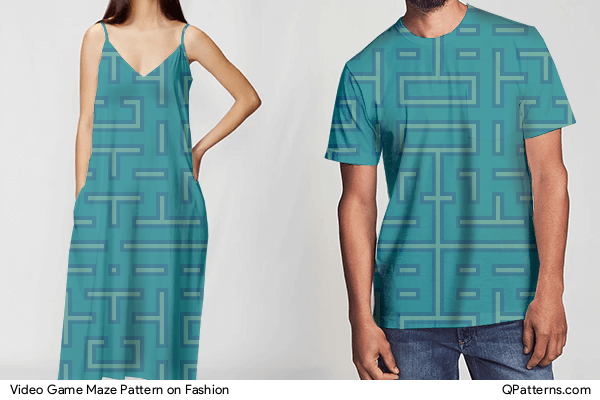 Video Game Maze Pattern on fashion