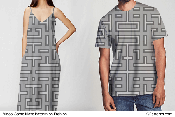 Video Game Maze Pattern on fashion