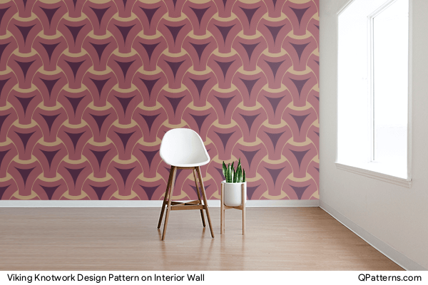 Viking Knotwork Design Pattern on interior-wall