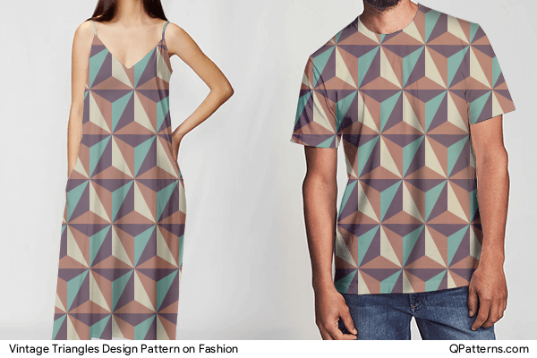 Vintage Triangles Design Pattern on fashion