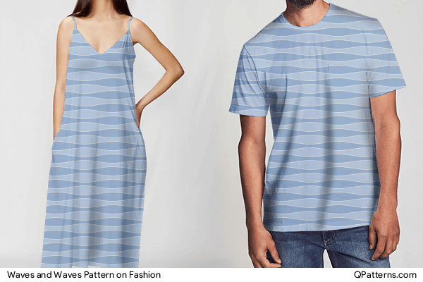 Waves and Waves Pattern on fashion