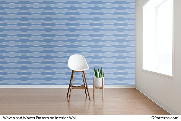 Waves and Waves Pattern on interior-wall