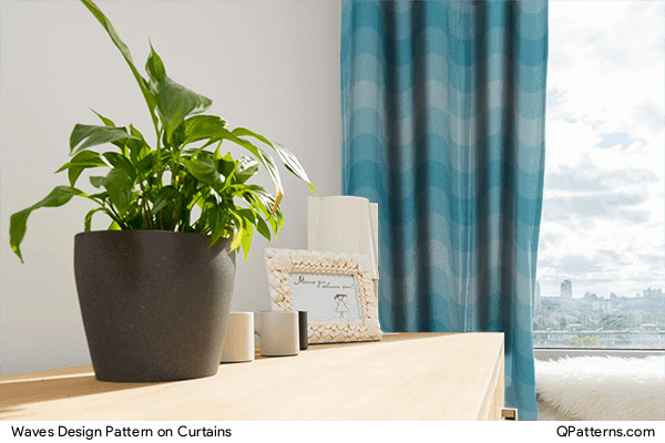 Waves Design Pattern on curtains