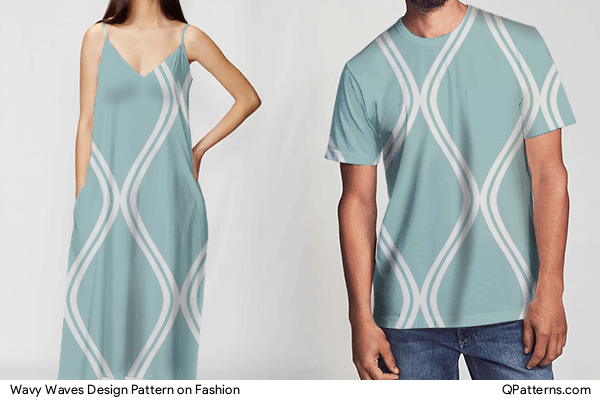 Wavy Waves Design Pattern on fashion