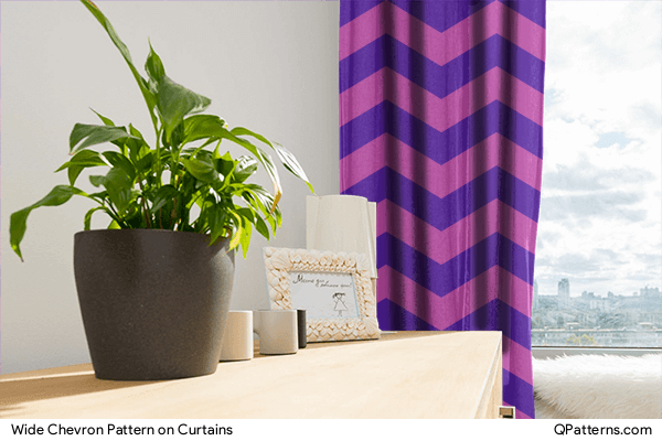 Wide Chevron Pattern on curtains
