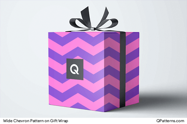 Wide Chevron Pattern on gift-wrap