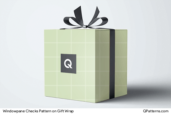 Windowpane Checks Pattern on gift-wrap