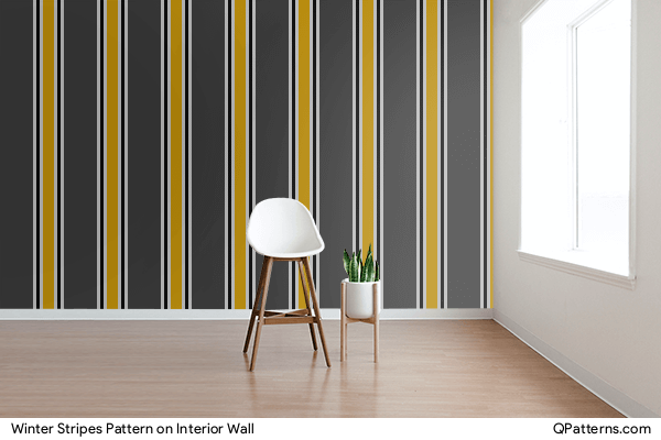 Winter Stripes Pattern on interior-wall