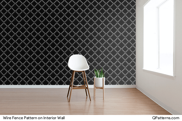 Wire Fence Pattern on interior-wall