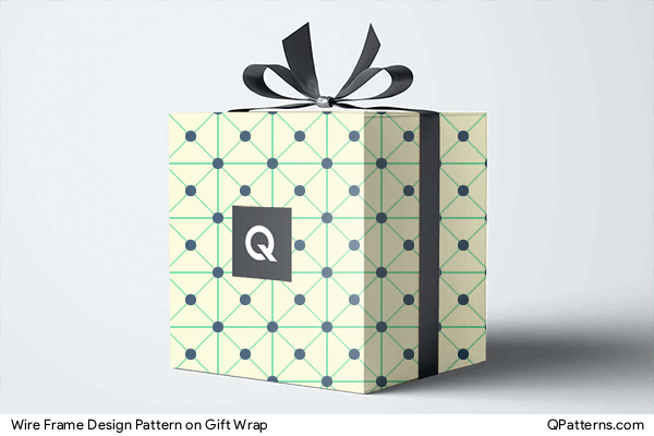 Wire Frame Design Pattern on gift-wrap