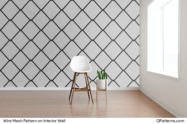 Wire Mesh Pattern on interior-wall