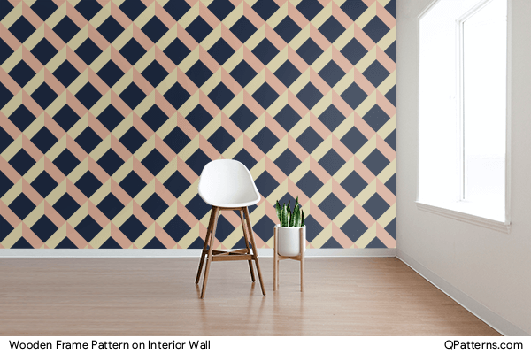 Wooden Frame Pattern on interior-wall