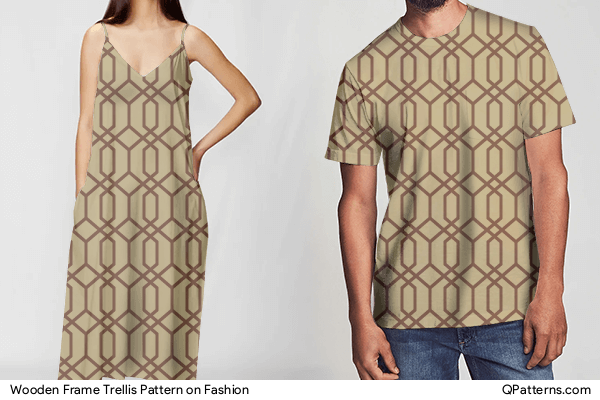 Wooden Frame Trellis Pattern on fashion