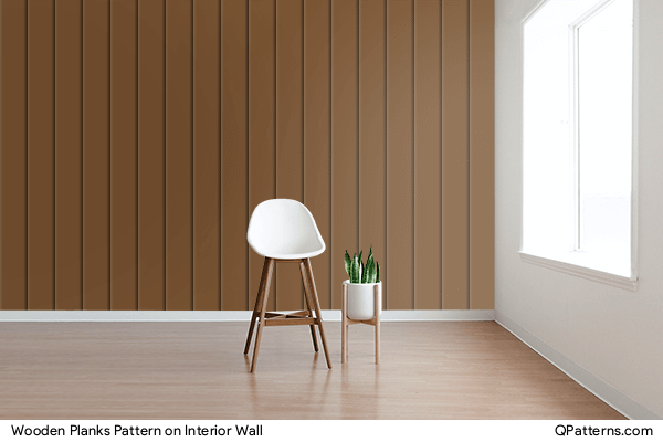 Wooden Planks Pattern on interior-wall