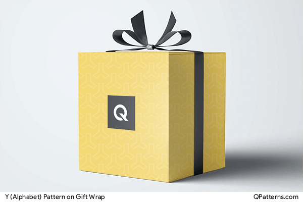 Y (Alphabet) Pattern on gift-wrap