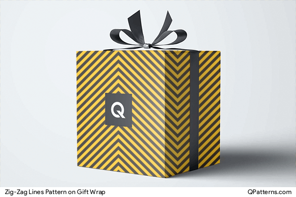 Zig-Zag Lines Pattern on gift-wrap