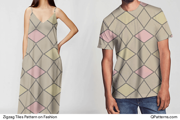 Zigzag Tiles Pattern on fashion